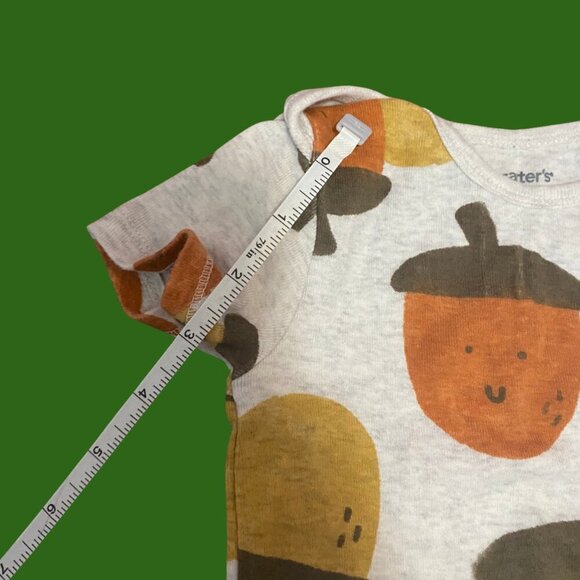 🍂 Carter’s 24M Acorn Print Bodysuit – Neutral Fall Baby One-Piece 24M - Picture 5 of 7